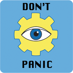 Don't Panic Difference Engine logo
